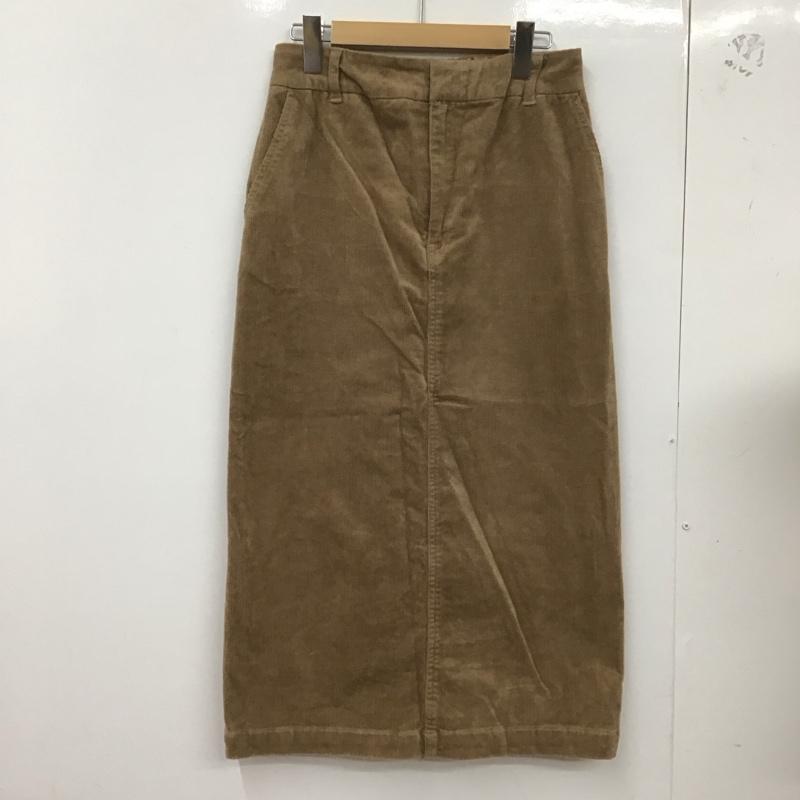 ローリーズファーム LOWRYS FARM スカート ロングスカート ロングスカート タイトスカート バックスリット L 無地 茶 / ブラウン /  レディース USED 古着 中古 10127384
