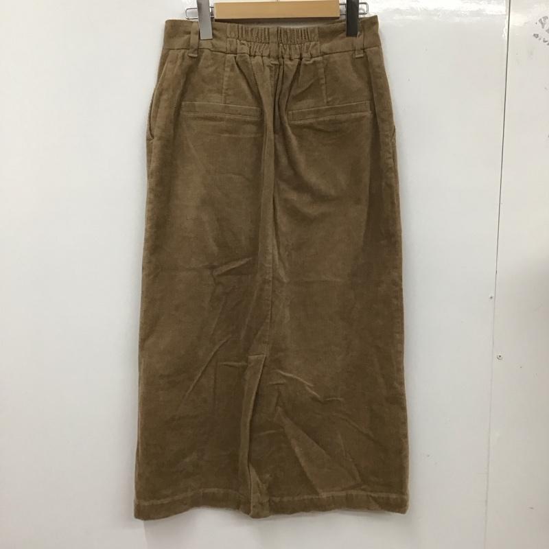 ローリーズファーム LOWRYS FARM スカート ロングスカート ロングスカート タイトスカート バックスリット L 無地 茶 / ブラウン /  レディース USED 古着 中古 10127384