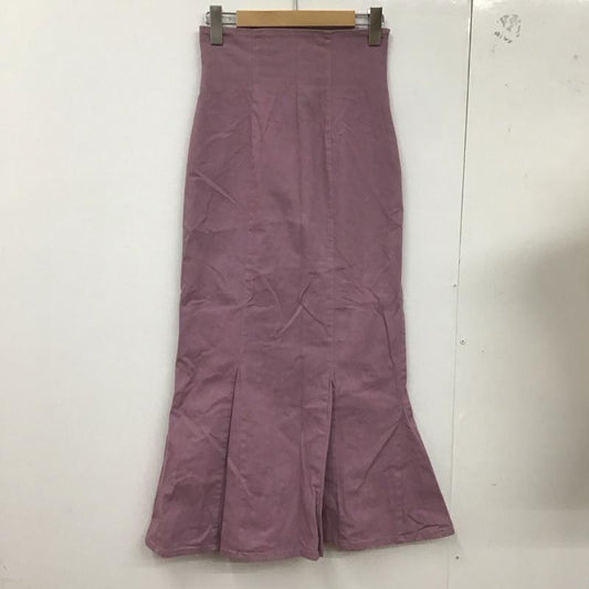 スナイデル SNIDEL スカート ロングスカート ロングスカート タイトスカート バックスリット フレア マーメイド 0 無地 紫 / パープル /  レディース USED 古着 中古 10127385