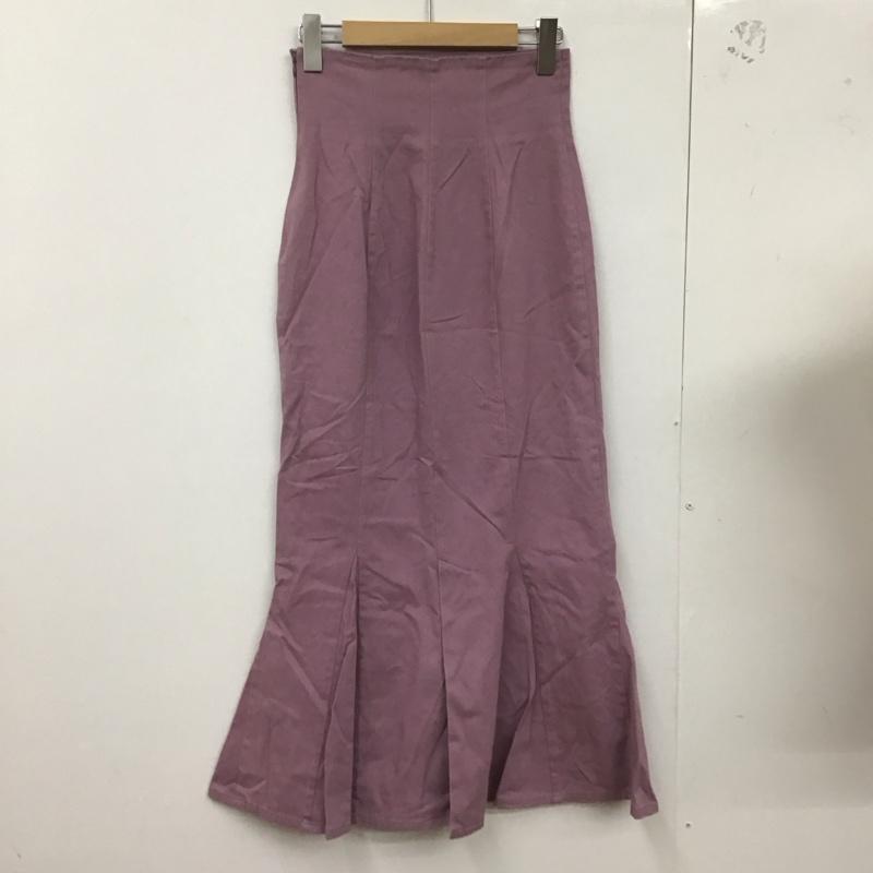 スナイデル SNIDEL スカート ロングスカート ロングスカート タイトスカート バックスリット フレア マーメイド 0 無地 紫 / パープル /  レディース USED 古着 中古 10127385