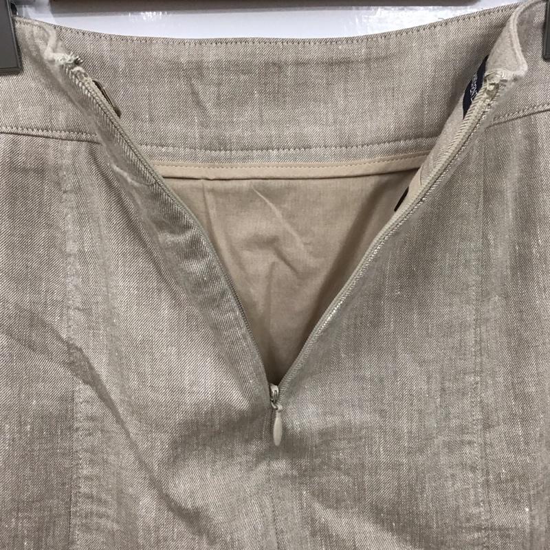 ランズエンド LAND S END スカート ミニスカート ミニスカート フレアスカート 無地スカート 無地 ベージュ / ベージュ /  レディース USED 古着 中古 10127386