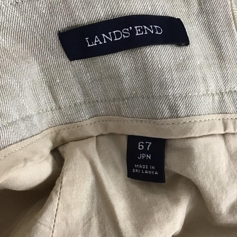 ランズエンド LAND S END スカート ミニスカート ミニスカート フレアスカート 無地スカート 無地 ベージュ / ベージュ /  レディース USED 古着 中古 10127386