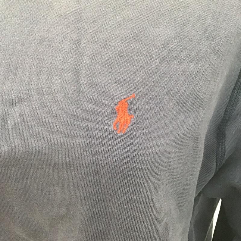 ラルフローレン RALPHLAUREN トレーナー 長袖 長袖トレーナー スウェット クルーネック プルオーバー M ロゴ、文字 紺 / ネイビー /  レディース USED 古着 中古 10127390