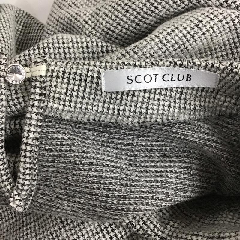 スコットクラブ SCOTCLUB ワンピース ミニスカート 長袖ワンピース クルーネック  黒 / ブラック /  レディース USED 古着 中古 10127401