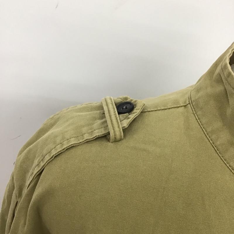ザラ ZARA ジャケット、上着 ジャケット、ブレザー ジャケット アウター ノーカラージャケット ミリタリージャケット M 無地 カーキ / カーキ /  レディース USED 古着 中古 10127405