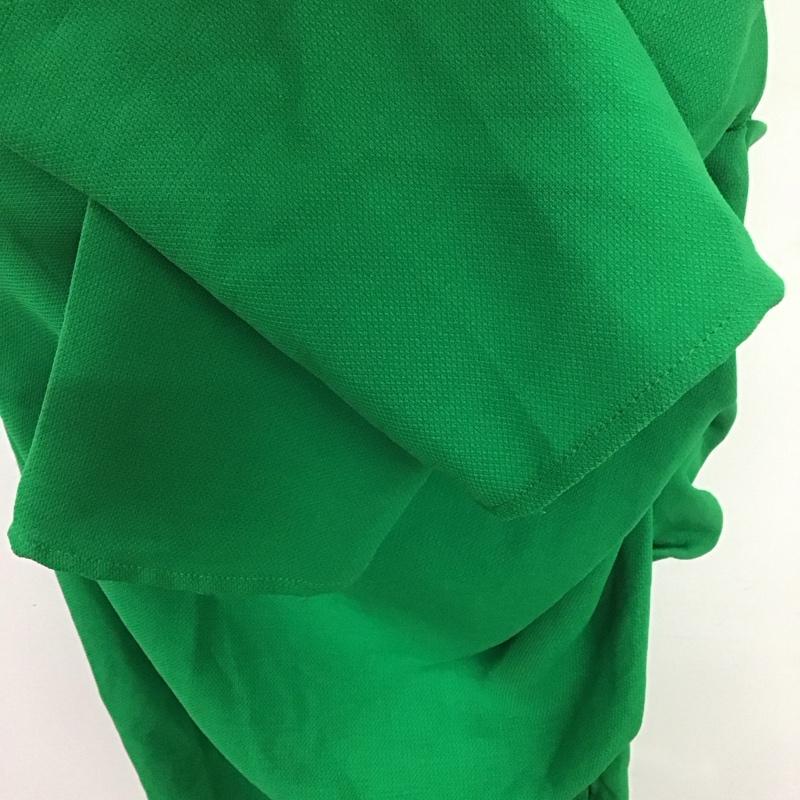 ザラ ZARA ワンピース ロングスカート 長袖ロングワンピース タイトワンピース カジュアルワンピース S 無地 緑 / グリーン /  レディース USED 古着 中古 10127409