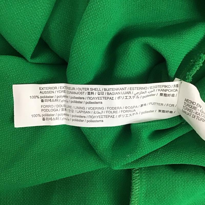 ザラ ZARA ワンピース ロングスカート 長袖ロングワンピース タイトワンピース カジュアルワンピース S 無地 緑 / グリーン /  レディース USED 古着 中古 10127409