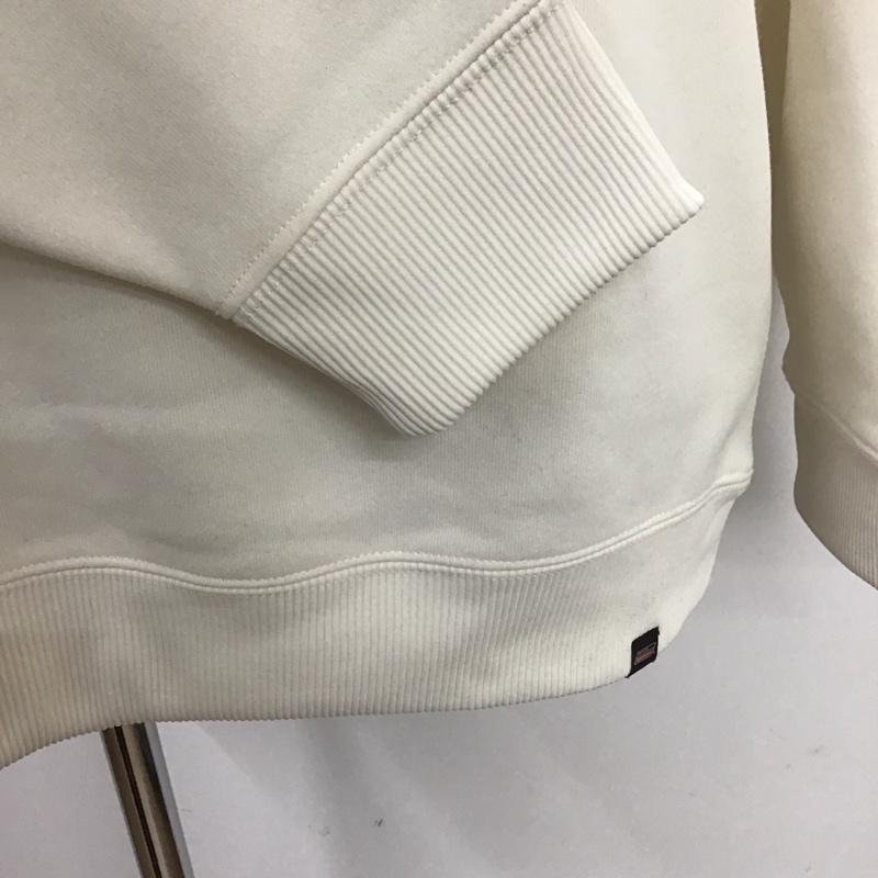 ディッキーズ Dickies トレーナー 長袖 長袖トレーナー スウェット クルーネック プルオーバー ロゴ、文字 白 / ホワイト /  メンズ USED 古着 中古 10127414