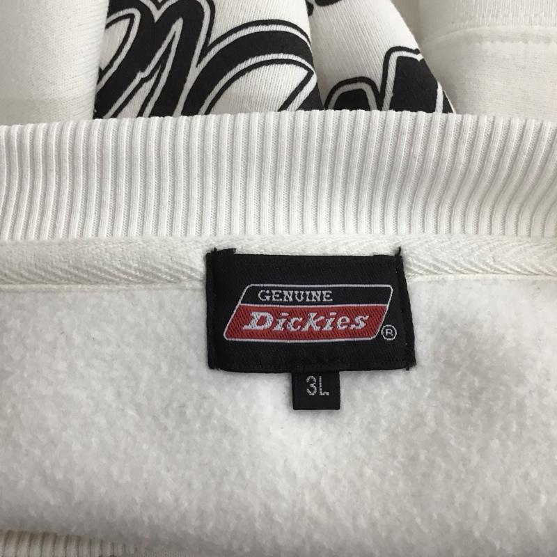 ディッキーズ Dickies トレーナー 長袖 長袖トレーナー スウェット クルーネック プルオーバー ロゴ、文字 白 / ホワイト /  メンズ USED 古着 中古 10127414