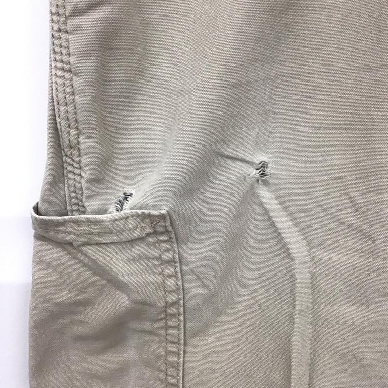 カーハート Carhartt パンツ ワークパンツ、ペインターパンツ ワークパンツ ワイドパンツ カーゴパンツ 38インチ ロゴ、文字 ベージュ / ベージュ /  メンズ USED 古着 中古 10127417