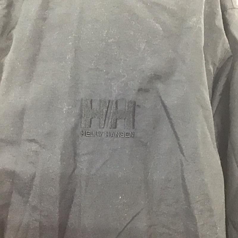 ヘリーハンセン HELLY HANSEN ジャケット、上着 ジャンパー、ブルゾン ジップアップジャケット アウター スタンドカラー XL ロゴ、文字 黒 / ブラック /  メンズ USED 古着 中古 10127421
