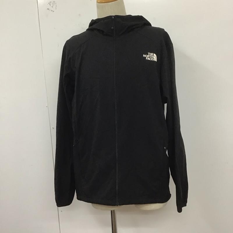 ザノースフェイス THE NORTH FACE ジャケット、上着 ジャンパー、ブルゾン np71975 イーエスエニタイムウインドフーディ ジップアップジャケット XL ロゴ、文字 黒 / ブラック /  メンズ USED 古着 中古 10127423
