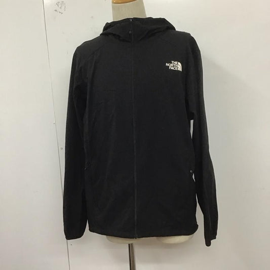 ザノースフェイス THE NORTH FACE ジャケット、上着 ジャンパー、ブルゾン np71975 イーエスエニタイムウインドフーディ ジップアップジャケット XL ロゴ、文字 黒 / ブラック /  メンズ USED 古着 中古 10127423