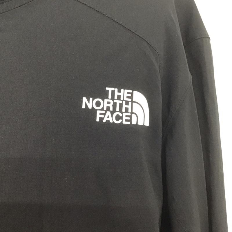 ザノースフェイス THE NORTH FACE ジャケット、上着 ジャンパー、ブルゾン np71975 イーエスエニタイムウインドフーディ ジップアップジャケット XL ロゴ、文字 黒 / ブラック /  メンズ USED 古着 中古 10127423