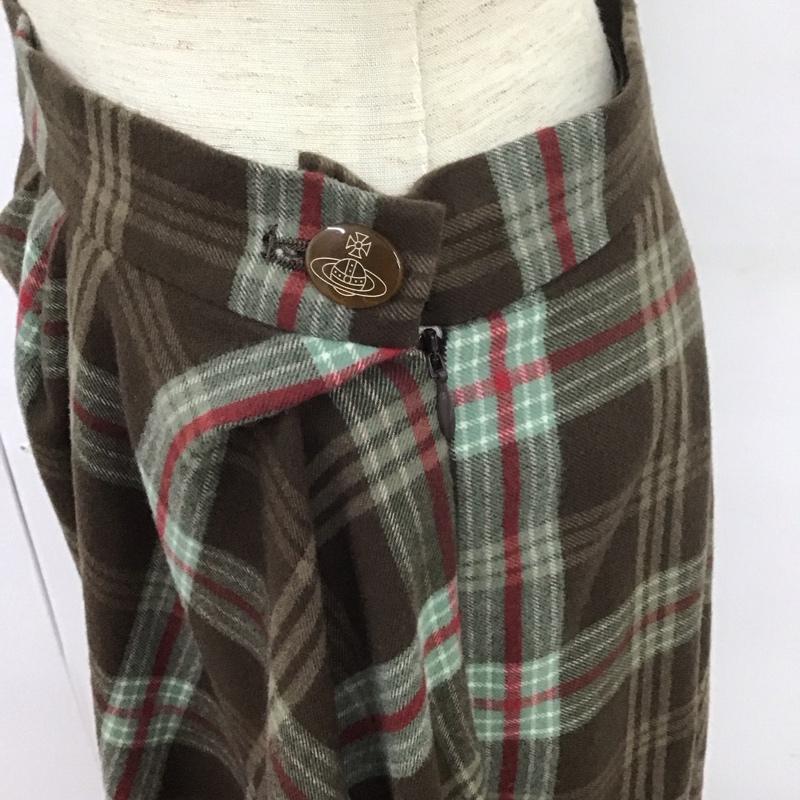 ヴィヴィアン ウエストウッド レッドレーベル Vivienne Westwood red label スカート ミニスカート スカート チェックスカート 変型スカート 2 チェック マルチカラー / マルチカラー /  レディース USED 古着 中古 10127427