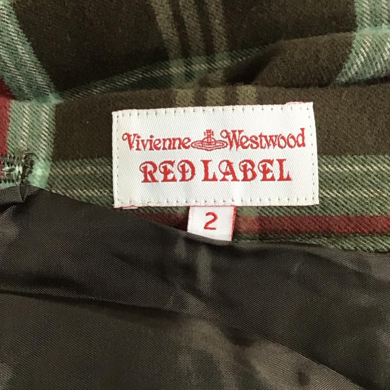 ヴィヴィアン ウエストウッド レッドレーベル Vivienne Westwood red label スカート ミニスカート スカート チェックスカート 変型スカート 2 チェック マルチカラー / マルチカラー /  レディース USED 古着 中古 10127427
