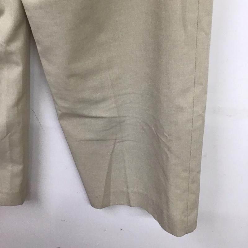 ローリーズファーム LOWRYS FARM パンツ スラックス ワイドパンツ カジュアルパンツ スラックスパンツ L 無地 ベージュ / ベージュ /  レディース USED 古着 中古 10127428