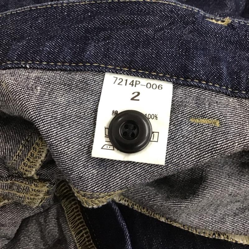 ナチュラルランドリー NATURALLAUNDRY パンツ デニム、ジーンズ 7214p-006 デニムパンツ チノパン カジュアルジーンズ 2 無地 インディゴ / インディゴ /  レディース USED 古着 中古 10127429