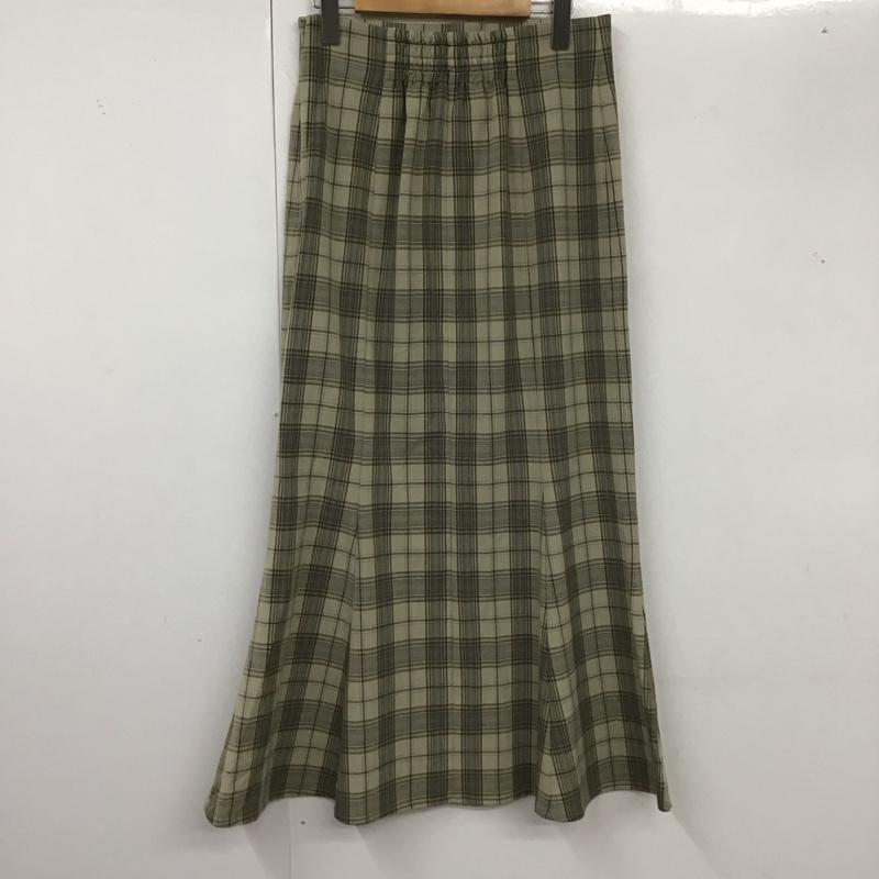 ローリーズファーム LOWRYS FARM スカート ロングスカート ロングスカート フレアスカート カジュアルスカート L チェック マルチカラー / マルチカラー /  レディース USED 古着 中古 10127432