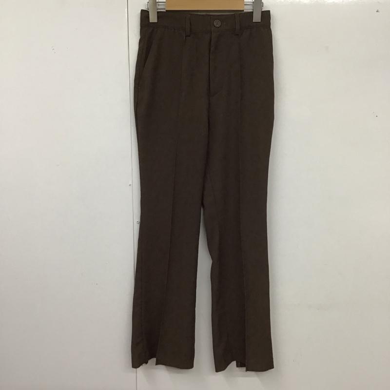 ジーナシス JEANASIS パンツ スラックス スラックスパンツ スリムパンツ ストレッチパンツ S 無地 茶 / ブラウン /  レディース USED 古着 中古 10127433