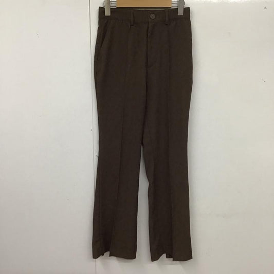 ジーナシス JEANASIS パンツ スラックス スラックスパンツ スリムパンツ ストレッチパンツ S 無地 茶 / ブラウン /  レディース USED 古着 中古 10127433