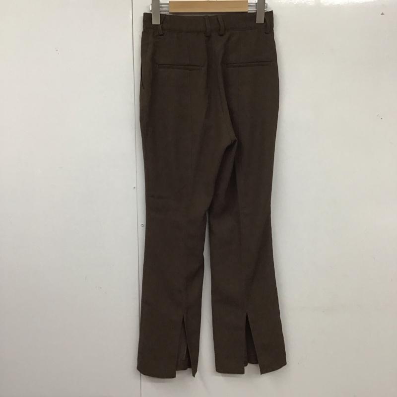ジーナシス JEANASIS パンツ スラックス スラックスパンツ スリムパンツ ストレッチパンツ S 無地 茶 / ブラウン /  レディース USED 古着 中古 10127433
