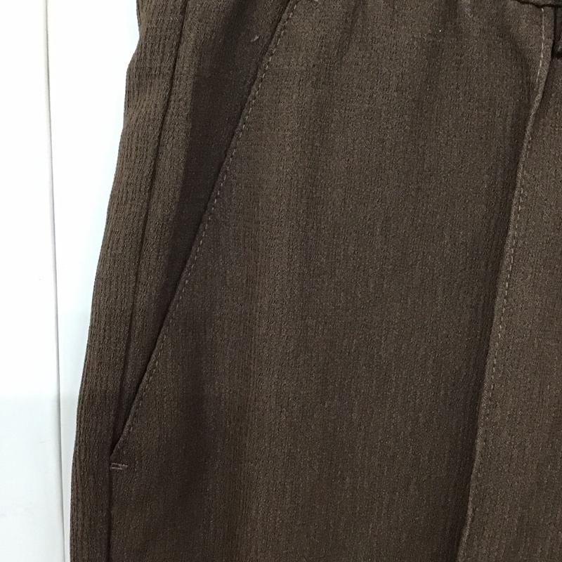 ジーナシス JEANASIS パンツ スラックス スラックスパンツ スリムパンツ ストレッチパンツ S 無地 茶 / ブラウン /  レディース USED 古着 中古 10127433