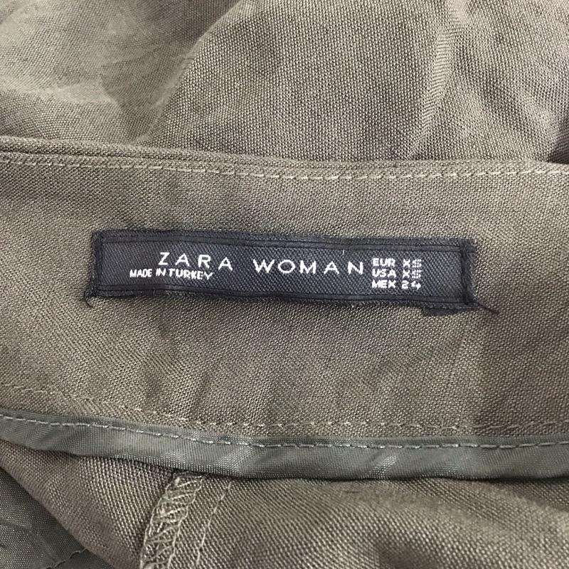 ザラウーマン ZARA WOMAN パンツ ワークパンツ、ペインターパンツ ワイドパンツ カジュアルパンツ ガチョウパンツ XS 無地 カーキ / カーキ /  レディース USED 古着 中古 10127434