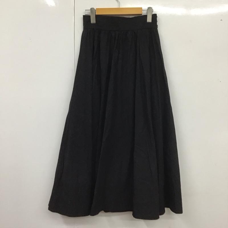 ビームス ハート BEAMS HEART スカート ロングスカート ロングスカート フレアスカート カジュアルスカート 無地 黒 / ブラック /  レディース USED 古着 中古 10127437