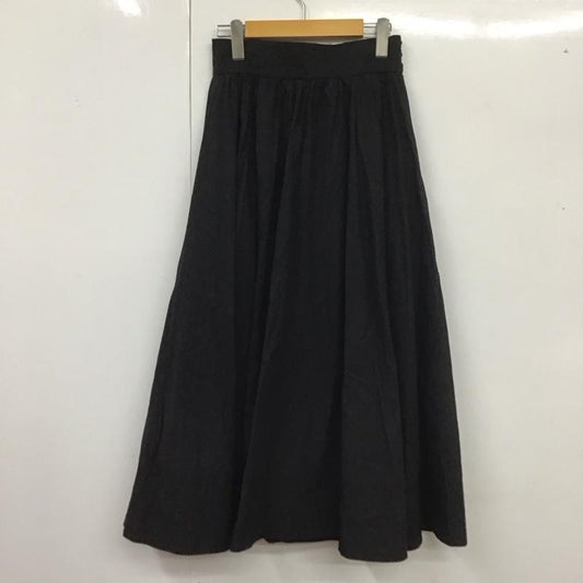 ビームス ハート BEAMS HEART スカート ロングスカート ロングスカート フレアスカート カジュアルスカート 無地 黒 / ブラック /  レディース USED 古着 中古 10127437