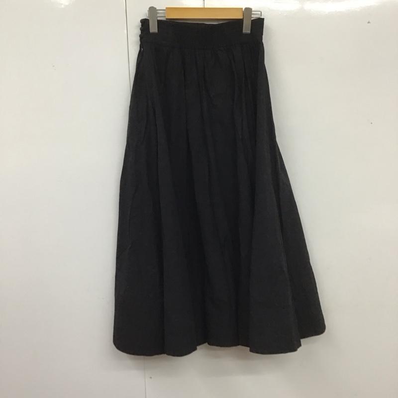 ビームス ハート BEAMS HEART スカート ロングスカート ロングスカート フレアスカート カジュアルスカート 無地 黒 / ブラック /  レディース USED 古着 中古 10127437
