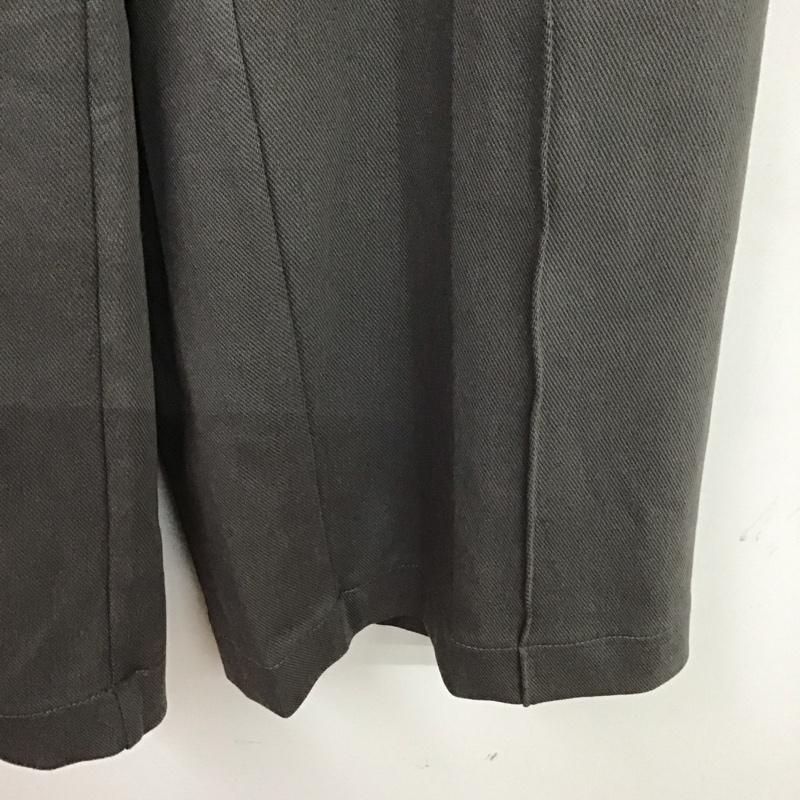 フリークスストア FREAK S STORE パンツ スラックス スラックスパンツ ワイドパンツ センタータックパンツ S 無地 灰 / グレー /  レディース USED 古着 中古 10127444