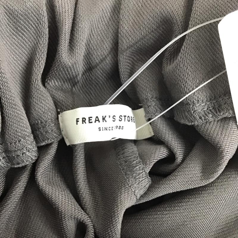 フリークスストア FREAK S STORE パンツ スラックス スラックスパンツ ワイドパンツ センタータックパンツ S 無地 灰 / グレー /  レディース USED 古着 中古 10127444