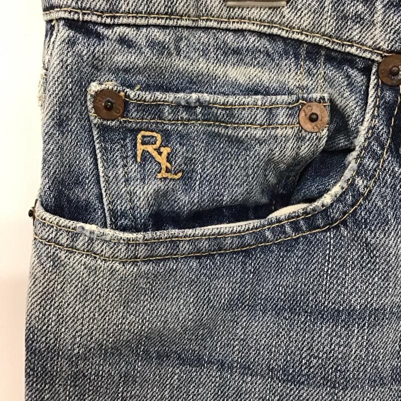 ラルフローレン RALPHLAUREN パンツ デニム、ジーンズ デニムパンツ スリムパンツ カジュアルパンツ 28インチ 無地 インディゴ / インディゴ /  レディース USED 古着 中古 10127445