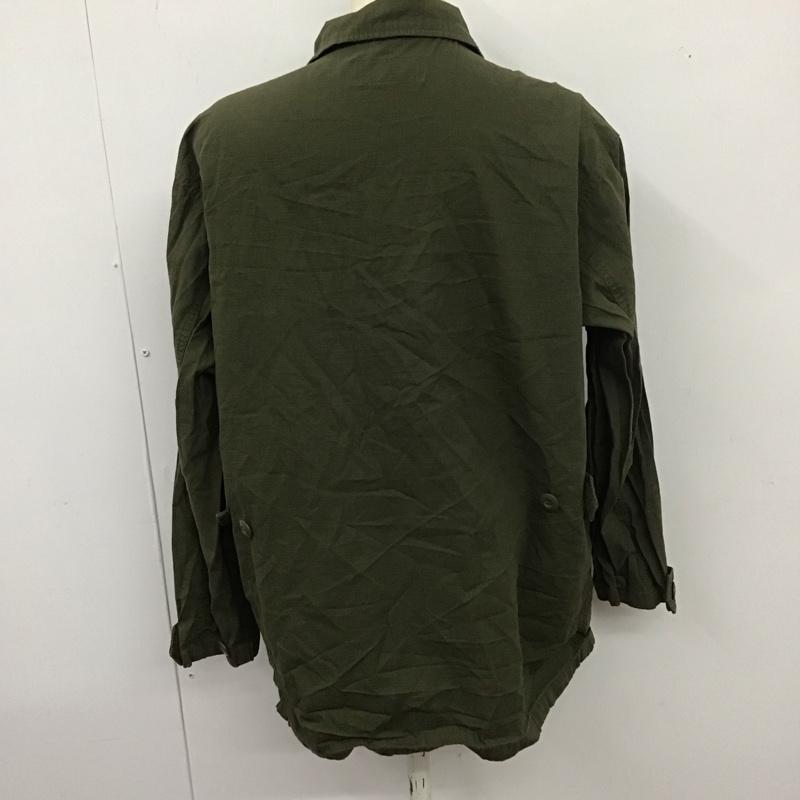 ショコラ フィネ ローブ chocol raffine robe シャツ、ブラウス 長袖 長袖シャツ 無地シャツ カラーシャツ ミリタリーシャツ FREE 無地 カーキ / カーキ /  レディース USED 古着 中古 10127450