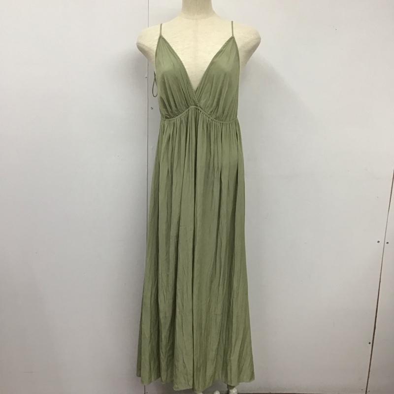 スナイデル SNIDEL ワンピース ロングスカート ノースリーブワンピース ロングスカート フレアスカート 1 無地 緑 / グリーン /  レディース USED 古着 中古 10127453