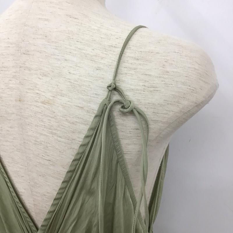 スナイデル SNIDEL ワンピース ロングスカート ノースリーブワンピース ロングスカート フレアスカート 1 無地 緑 / グリーン /  レディース USED 古着 中古 10127453