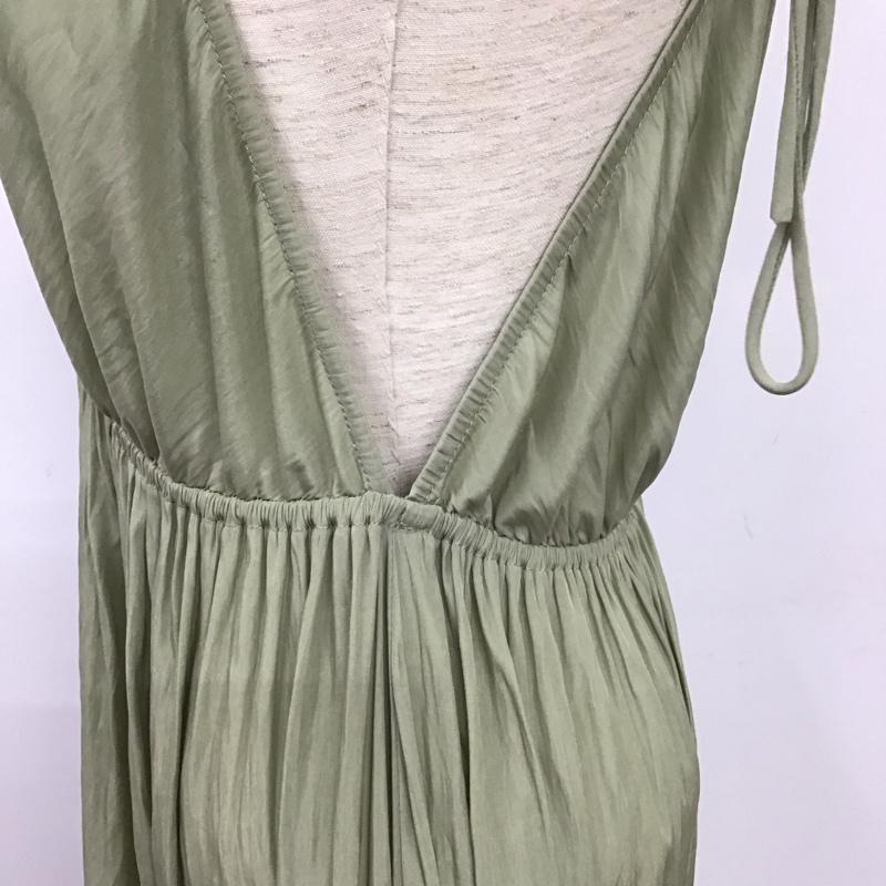 スナイデル SNIDEL ワンピース ロングスカート ノースリーブワンピース ロングスカート フレアスカート 1 無地 緑 / グリーン /  レディース USED 古着 中古 10127453