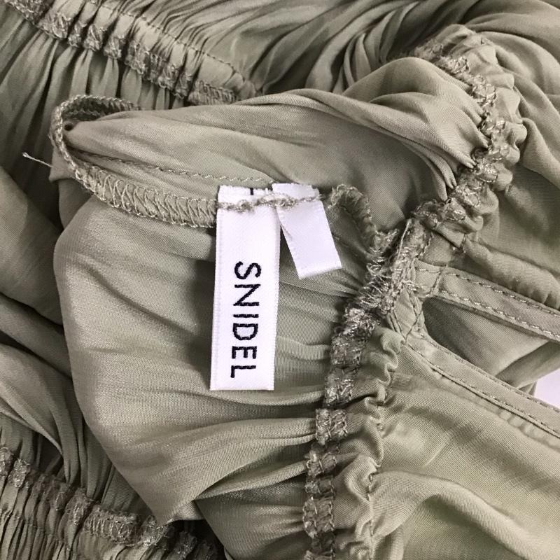 スナイデル SNIDEL ワンピース ロングスカート ノースリーブワンピース ロングスカート フレアスカート 1 無地 緑 / グリーン /  レディース USED 古着 中古 10127453