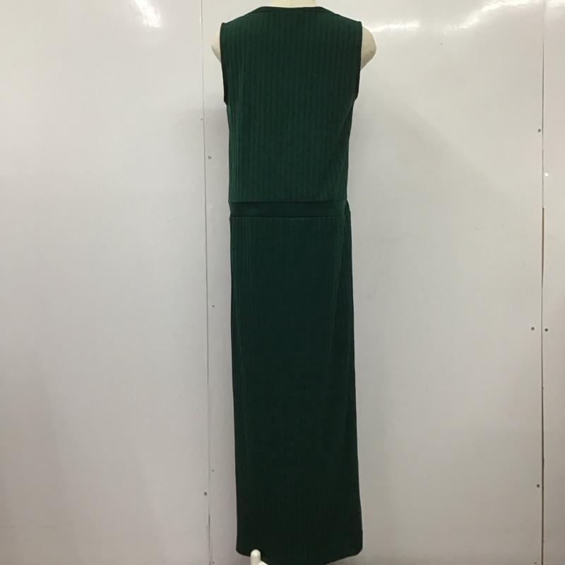 マウジー MOUSSY ワンピース ロングスカート 029dsa80-0110 ノースリーブワンピース ロングスカート FREE 無地 緑 / グリーン /  レディース USED 古着 中古 10127455