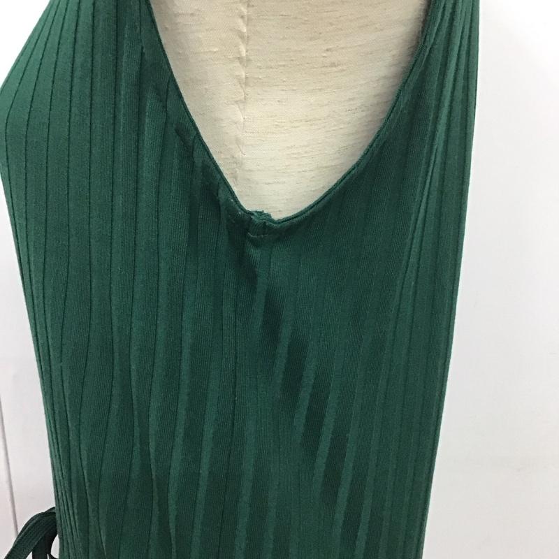 マウジー MOUSSY ワンピース ロングスカート 029dsa80-0110 ノースリーブワンピース ロングスカート FREE 無地 緑 / グリーン /  レディース USED 古着 中古 10127455