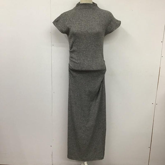 ザラ ZARA ワンピース ロングスカート ノースリーブロングワンピース ニットワンピース タイトワンピース S 無地 灰 / グレー /  レディース USED 古着 中古 10127456