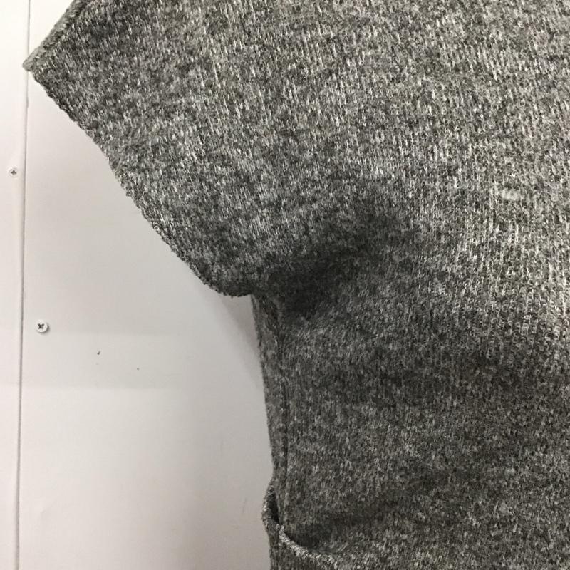ザラ ZARA ワンピース ロングスカート ノースリーブロングワンピース ニットワンピース タイトワンピース S 無地 灰 / グレー /  レディース USED 古着 中古 10127456