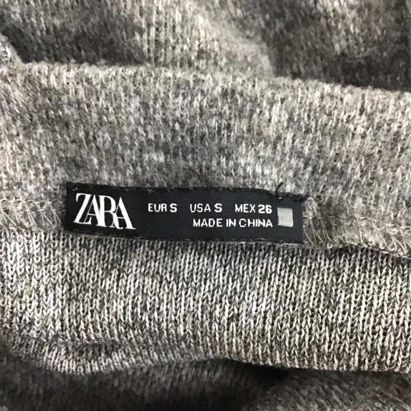 ザラ ZARA ワンピース ロングスカート ノースリーブロングワンピース ニットワンピース タイトワンピース S 無地 灰 / グレー /  レディース USED 古着 中古 10127456
