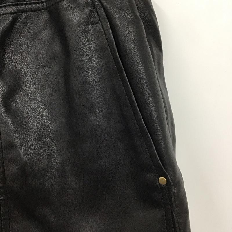 ザラ ZARA パンツ ショートパンツ ショートパンツ ハーフパンツ カジュアルパンツ フェイクレザー 34 無地 黒 / ブラック /  レディース USED 古着 中古 10127459