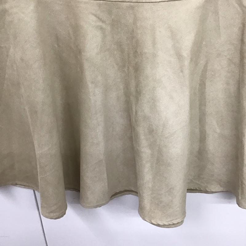 ローリーズファーム LOWRYS FARM スカート ロングスカート ロングスカート フレアスカート カジュアルスカート L 無地 ベージュ / ベージュ /  レディース USED 古着 中古 10127460