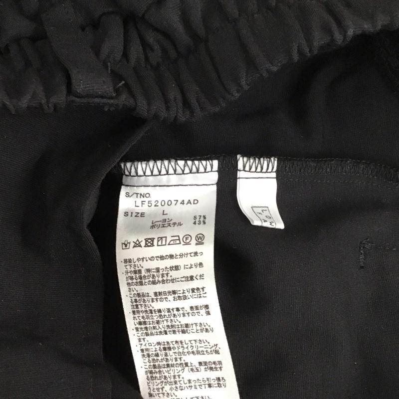ローリーズファーム LOWRYS FARM パンツ スラックス スラックスパンツ スリムパンツ ストレッチパンツ L 無地 黒 / ブラック /  レディース USED 古着 中古 10127461