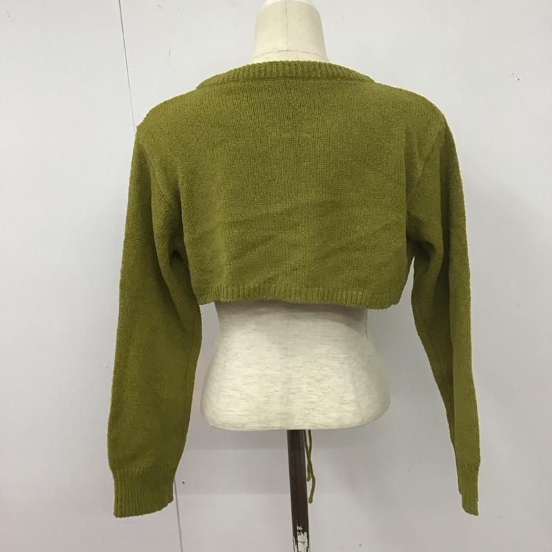 マルク MARQUE カーディガン 長袖 FREE 無地 薄緑 / ライトグリーン /  レディース USED 古着 中古 10127464