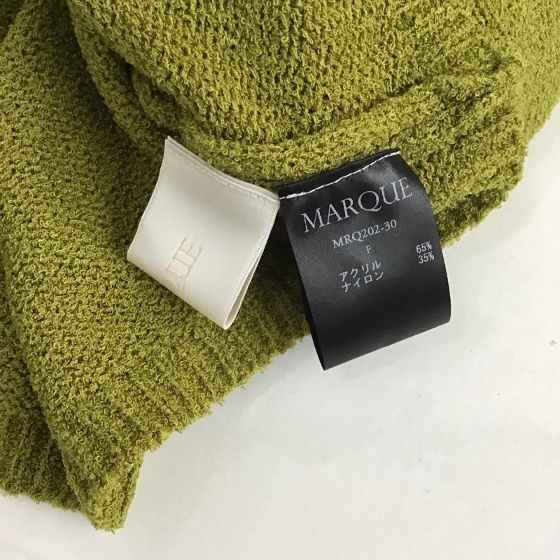 マルク MARQUE カーディガン 長袖 FREE 無地 薄緑 / ライトグリーン /  レディース USED 古着 中古 10127464