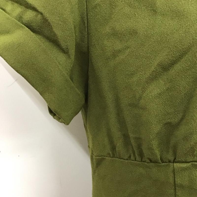 スライ SLY ワンピース ロングスカート 030cam30-2060 半袖ワンピース ロングワンピース 2 無地 カーキ / カーキ /  レディース USED 古着 中古 10127466